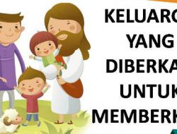 MTPJ GMIM 9-15 September 2018: Berkat bagi bangsa mulai dari keluarga
