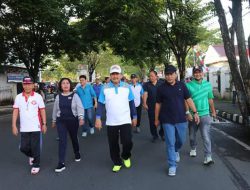 Peringati 47 tahun KORPRI, Sekda pimpin jalan sehat dan senam Pemkot Manado