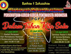 Pekan depan PGPI rayakan Hari Pentakosta Nasional di Manado, ini acaranya