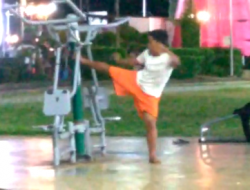 [VIDEO] Viral alat fitnes di lapangan Tikala dirusak orang