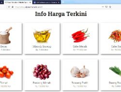 Cek harga sembako bisa di website PD Pasar Manado
