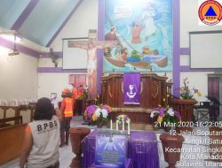 Tindaklanjuti instruksi Walikota GSVL, BPBD mulai semprot disinfektan di rumah ibadah