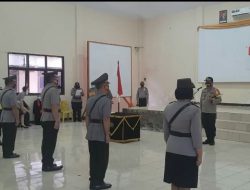 Kapolres Minsel pimpin sertijab dua pejabat utama: Kabag Ren dan Kasat Lantas