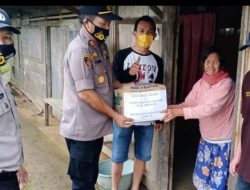 Polres Minsel gencar salurkan bansos Covid-19 ‘door to door’