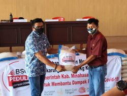 Pemkab Mitra kecipratan 4.550 Kg beras dari BSG Ratahan