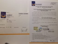 Syarat daftar di KPU, JPAR-Ai resmi terima form B1-KWK dari Nasdem