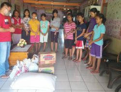 Rutin tiap bulan, Fanly Mokolomban berbagi kasih untuk anak-anak panti asuhan