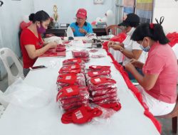 Bumdes Penabur Tombatu Tiga siapkan ribuan masker gratis bagi warga