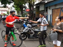 Bagi masker gratis, ISSI Sulut gelar Fun Bike Peduli Covid-19