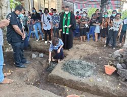 Pnt JPAR letakkan batu pertama pembangunan Pastori Imanuel Bailang