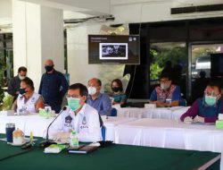 Walikota GSVL zoom meeting Monev Pencegahan Korupsi Penanganan COVID-19 bersama KPK