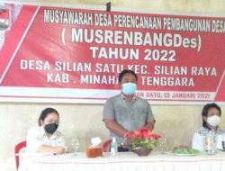 RKPDes Silian Satu tahun 2022 fokus pembangunan infrastruktur