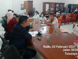 Arnold Mokosolang didatangi sejumlah anggota DPRD Mitra