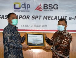 Penyetor pajak terbesar, Bank SulutGo terima penghargaan dari KPP Pratama Manado