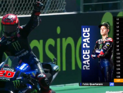 MotoGP Portugal: Kado Ultah Quartararo, Rossi jatuh, Marquez menangis