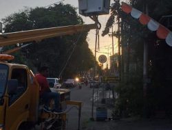Manado terus diterangi, Dinas Perkim tambah pasang ratusan lampu jalan