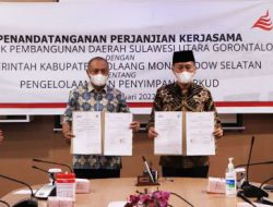 BSG dan Pemkab Bolsel teken jalin kerja sama penyimpanan dan pengelolaan RKUD 2022