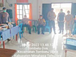 Optimalkan program vaksinasi, Kapolres Rudi Hartono sambangi Desa Tombatu 2