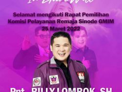 Kenapa Kak Pnt Billy Lombok layak pimpin Remaja Sinode GMIM? Ini alasannya