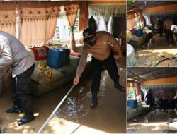 Polres Mitra bantu warga terdampak banjir dan longsor di Belang dan Ratatotok