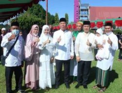 FDW-PYR berbaur dengan umat Islam Minsel ikuti sholad Idul Fitri 1443 H