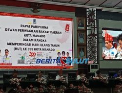 DPRD gelar Rapat Paripurna HUT ke-399 Manado, Dondokambey bacakan prestasi setahun