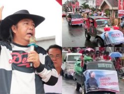 Baliho Puan Maharani 2024 hiasi ratusan kendaraan pawai pembangunan di Mitra
