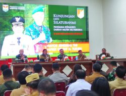 Sambangi Mitra, Bupati James Sumendap sambut Mayjen Alfret Tuejeh