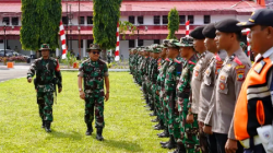 Gagah beseragam loreng, Walikota Maurits Mantiri bak TNI saat membuka TMMD ke-116 di Bitung