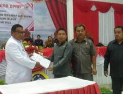 DPRD Talaud gelar Rapat Paripurna penyampaian rekomendasi terhadap LKPJ Bupati 2022