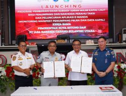 Walikota Bitung launching aplikasi E-MANDA, nahkoda dan penumpang taksi dapat asuransi