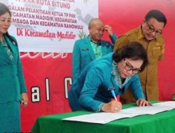 Walikota Bitung Maurits Mantiri Hadiri Pelantikan Ketua TP PKK 3 Kecamatan