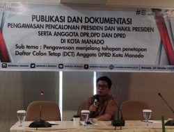Gandeng Media, Bawaslu Manado Gelar Publikasi dan Dokumentasi Pengawasan Pemilu