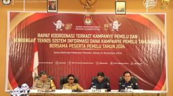KPU Sulut Gelar Rakor Kampanye Pemilu dan Bimtek Sikadeka Bersama Peserta Pemilu 2024