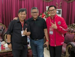 Didepan Hasto Kristiyanto, James Sumendap komitmen menangkan Ganjar-Mahfud dan Pemilu 2024