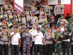 Walikota Bitung Hadiri Apel Pergeseran Pasukan Pengamanan TPS Pemilu 2024