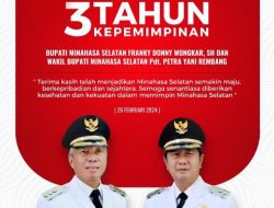 FDW-PYR Genap 3 Tahun Memimpin Minahasa Selatan, Ini Pencapaian Tahun 2021-2023