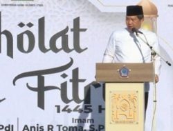 Wagub Sulut Steven Kandouw Ikut Sholat Idul Fitri 1445 Hijriah, Ajak Umat Islam Perbesar Iman dan Takwa