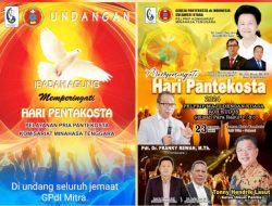 Peringati Hari Pentakosta, Komisariat Pelprip Mitra Gelar Ibadah Agung di Tombatu