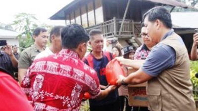 Wagub Sulut Tinjau Lokasi Bencana Banjir dan Longsor di Minahasa, Bawa Bantuan untuk Warga Terdampak