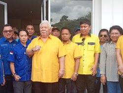 Menyala Panglima…!!! Imba Diantar Ratusan Massa Mendaftar Calon Walikota Manado di Demokrat