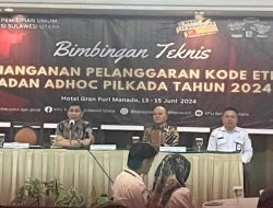 Bimtek Badan Adhoc KPU Sulut: Pilkada Berintegritas Lahir dari Penyelenggara yang Berintegritas
