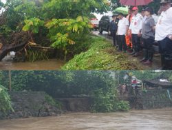 Pj Bupati Ronald Sorongan Tinjau Lokasi Banjir di Kecamatan Pusomaen