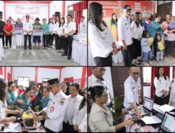 Pj Bupati Ronald Sorongan Pantau Pelayanan Dasar Kesehatan di Desa Silian Tiga