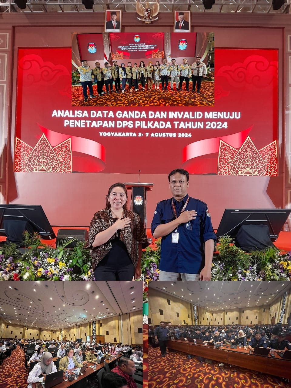 Ketua Divisi Perencanaan Data dan Informasi Marnie Linda Wungkana, Menghadiri Rakor analisa data ganda dan invalid menuju penetapan DPS Pilkada tahun 2024