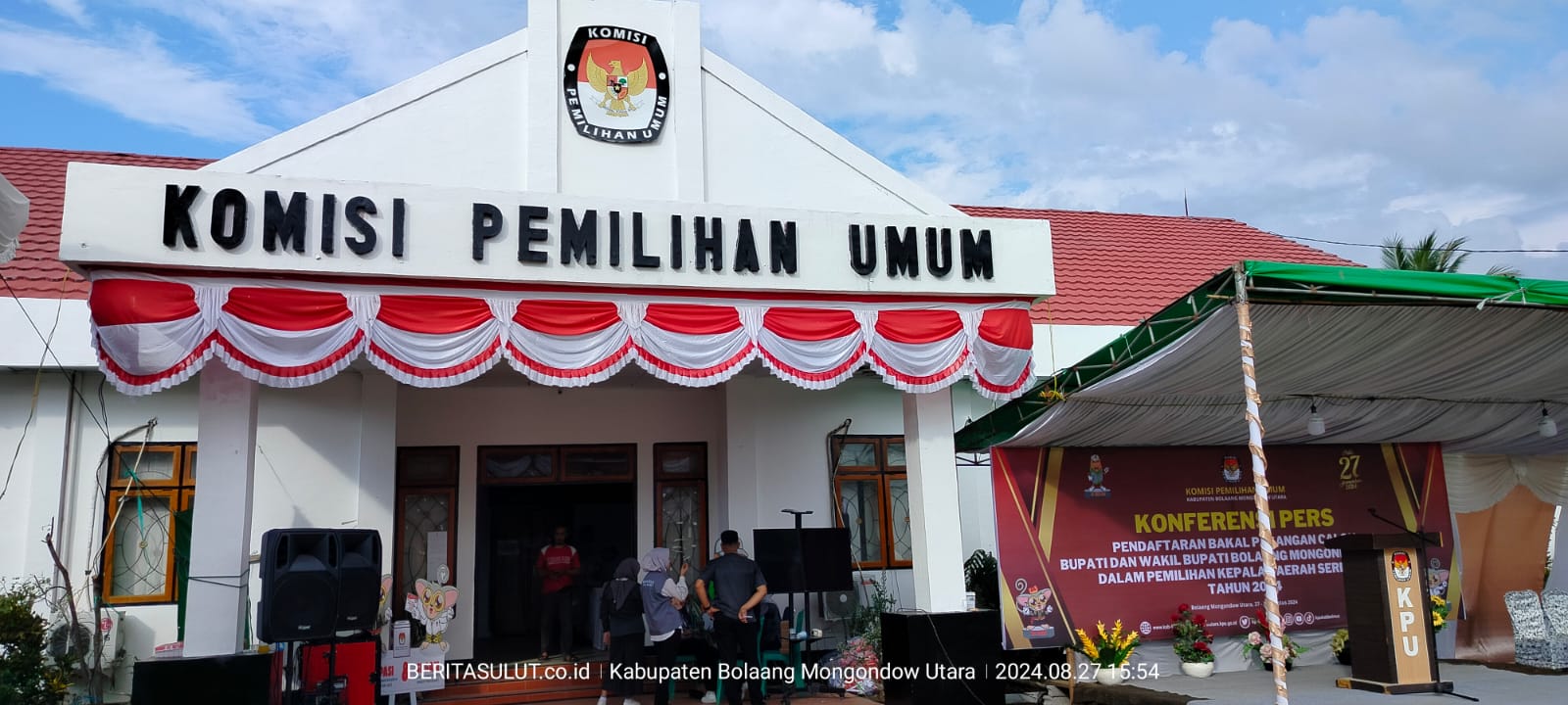 Kantor KPU Bolmut, foto : (fhik//bsc)