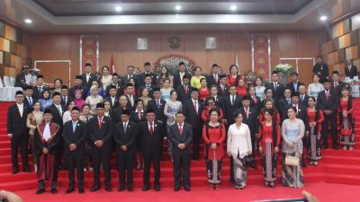 Maurits-Hengky Hadiri Pelantikan DPRD Bitung 2024-2029, Berikut Nama dan Partainya