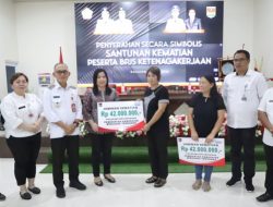 Pemkab Mitra dan BPJS Ketenagakerjaan Salurkan Santunan JKM Kepada Ahli Waris Pekerja Rentan