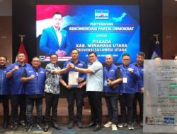Joune-Kevin Kantongi B1-KWK DPP Partai Demokrat untuk Pilkada Minut 2024