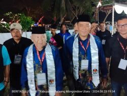 Ribuan Masa Pendukung HARAPAN Kepung KPU Bolmut